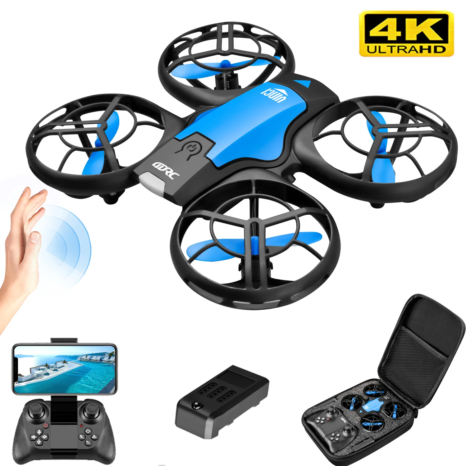 Drone Camera 4K - Nuevo Mini Dron V8 4K Profesional